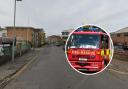 Emergency - the fire service rescued the teens from the stuck lift in Hawkins Road, Colchester