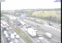 All traffic being held on M25 after crash involving lorry