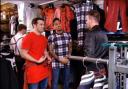 On screen - Ricky Rayment, Mario Falcone, and Charlie Sims inside Baccus in an episode of Towie