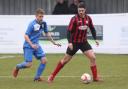 Tom Monk scored twice for Coggeshall in their 4-1 victory against Gorleston