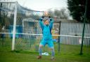 Back at the Bowl - goalkeeper Joe Fowler has rejoined FC Clacton Picture: Hannah Fountain (hrfphotography.co.uk)