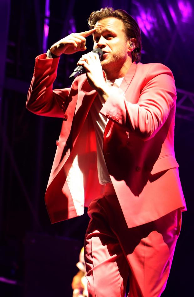 Gazette: Olly Murs wows excited fans as he performs at Castle Park in Colchester. Picture: Steve Brading