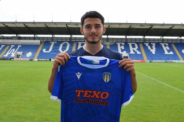 Challenge - Colchester United's new loan signing Armando Dobra is looking to nail down a starting spot at his new club after joining them from Ipswich Town Picture: WWW.CU-FC.COM