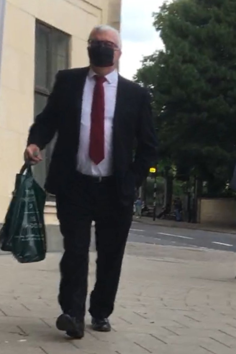 Kieron Keeble outside Oxford Crown Court