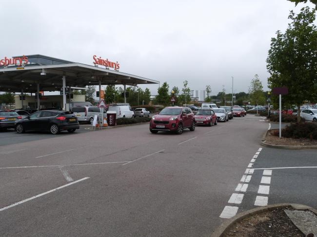 Petrol problems at Sainsbury's in Tollgate over the weekend