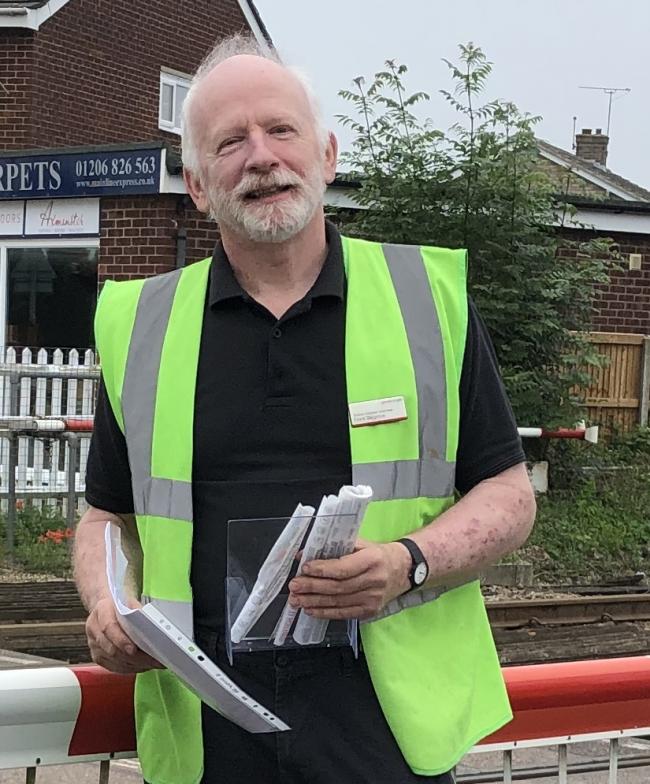 Councillor Frank Belgrove awarded for his work at Alresford station