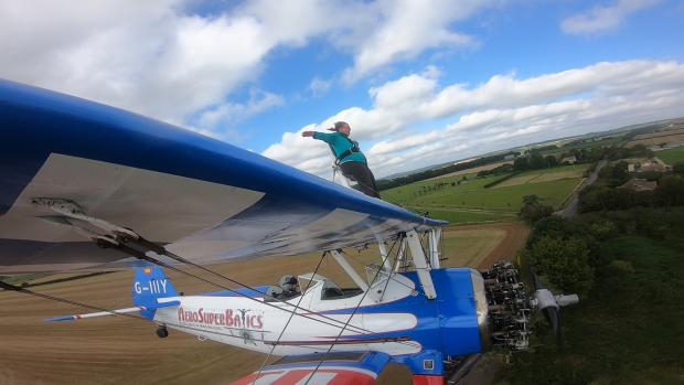 Gazette: We’re flying - Rhona Gilder, 52, glides through the sky to raise awareness for her beloved chickens