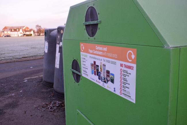 DROP OFF: A new Tetra Pak-friendly recycling bin in Great Bentley