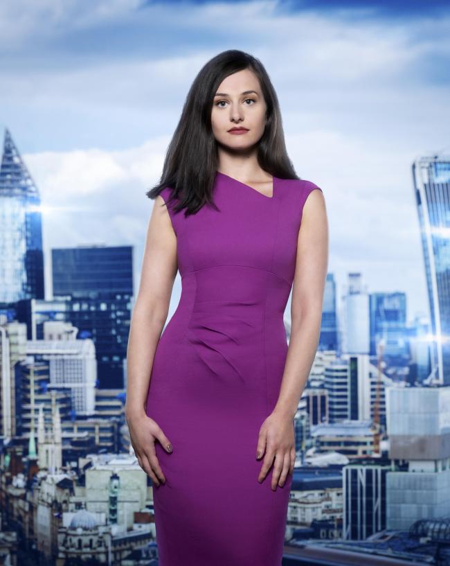 TV Contestant - Ex Essex Uni student Brittany is hoping to go all the way on this year's Apprentice series, winning a £250,000 investment from Lord Alan Sugar (pic: BBC / PA Media)