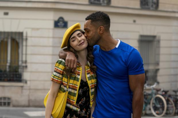 Gazette: (Left to right) Lily Collins as Emily and Lucien Laviscount as Alfie. Credit: Netflix
