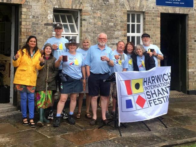 COMMITTEE JOY: Harwich's Shanty Festival has scooped a number of awards, the most recent of which is the East Anglian Festival of the Year Photo: Paul Turvey