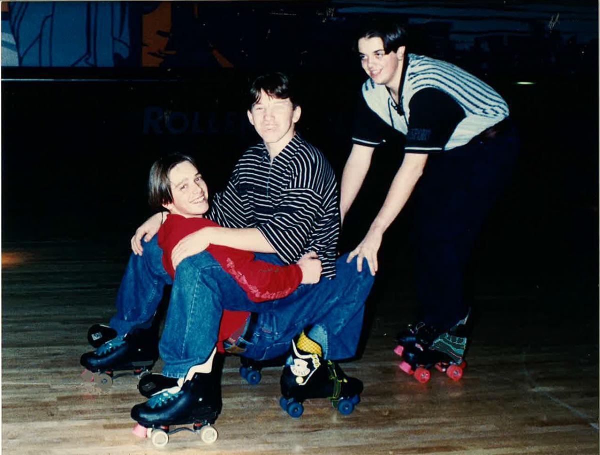 Skates - groups took to the rink at Rollerworld in 1994