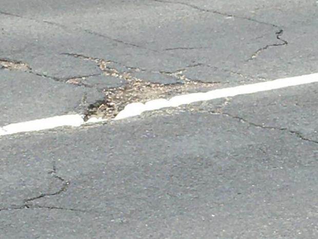 Gazette: Blurred lines – people were furious in August last year when white lines were repainted on Abbots Road but the potholes were left untended to