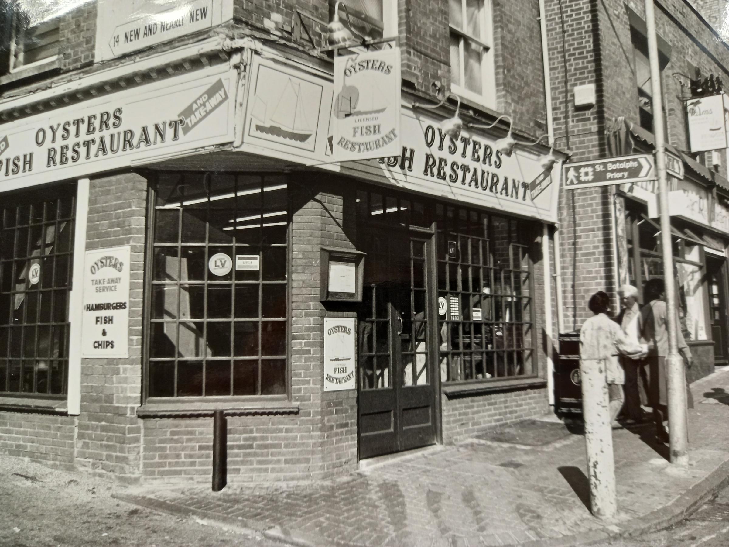 Oysters Fish Restaurant pictured in 1990