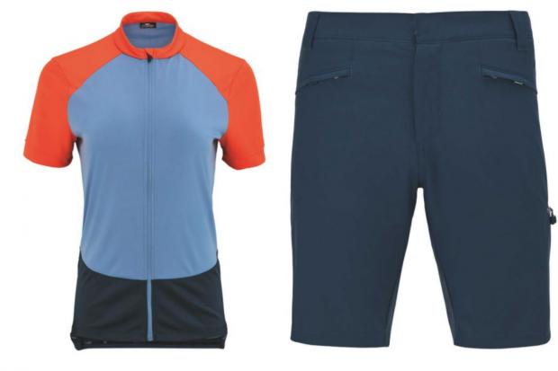 Gazette: Left: Ladies’ Crane Orange Cycling Jersey (Aldi) Right: Men’s Crane Cycling Shorts & Inner (Aldi)