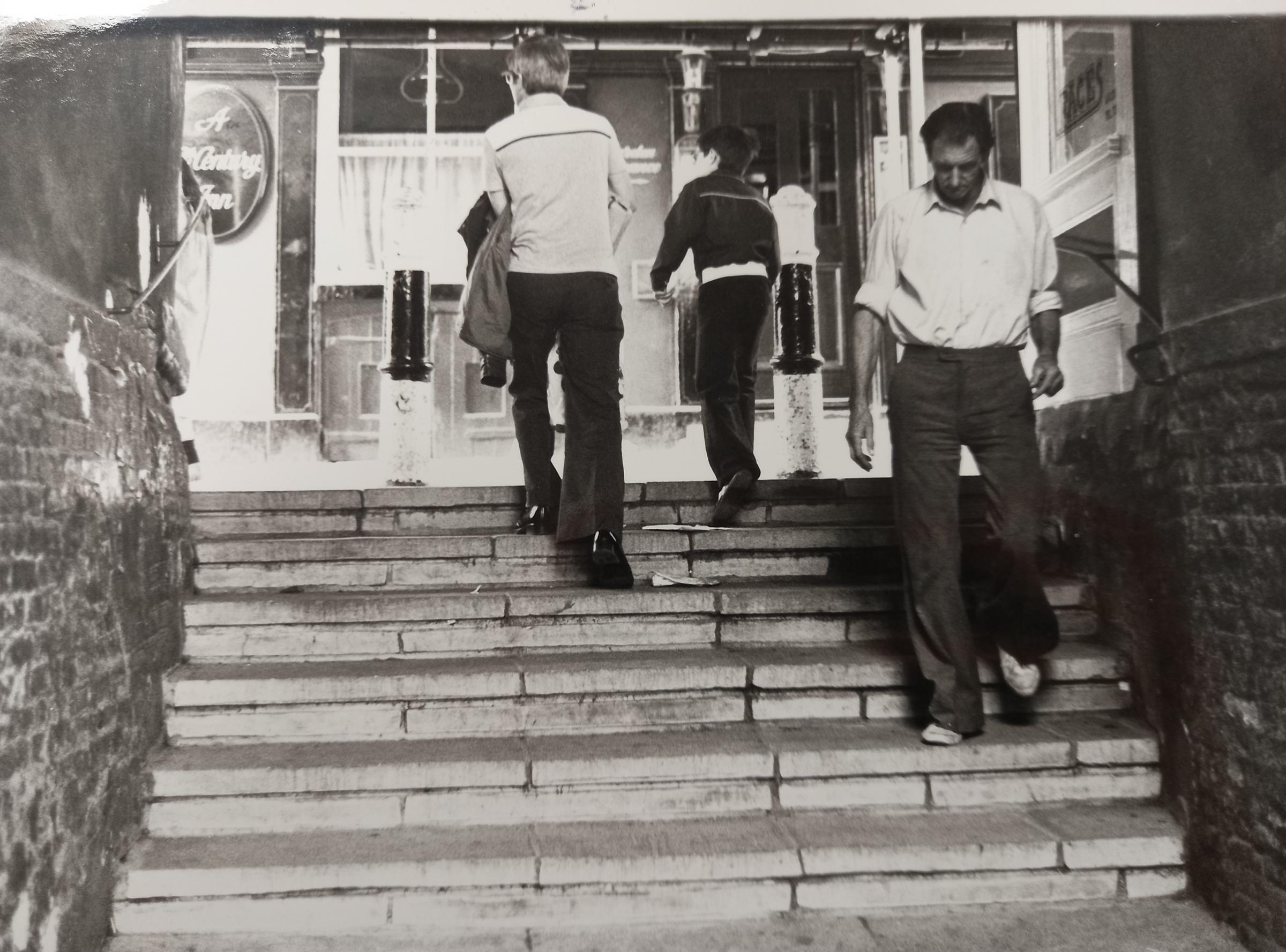 Scheregate steps pictured in 1979