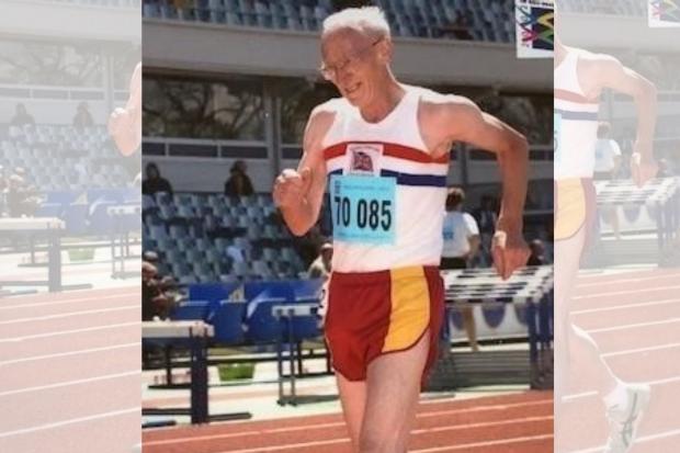 Eric Hall won the World Masters race at the age of 70