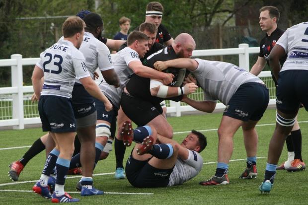 Gripping stuff - Colchester take on Eton Manor in London One North Picture: STEVE HUMBLE