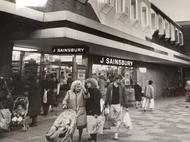Gazette: Sainsbury's in the town centre in 1990