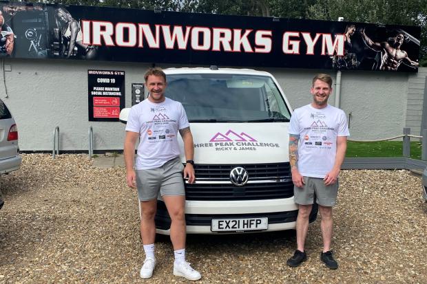 Friends - Ricky and James Hendy at Ironworks Gym in Clacton