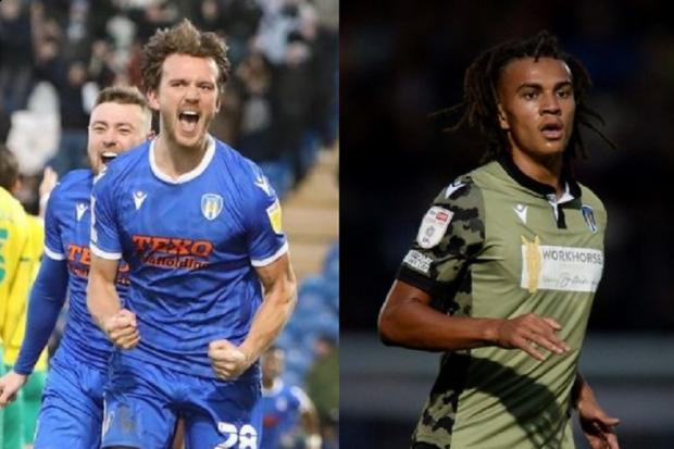 Staying and going? - Emyr Huws is in talks with Colchester United over a new contract, while Miles Welch-Hayes is leaving the U's after being released Pictures: STEVE BRADING/RICHARD BLAXALL