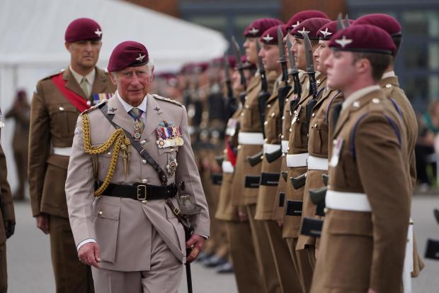 Gazette: Prince Charles at Colchester's Merville Barracks in 2021