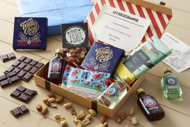 Gazette: Gin And Chocolate Lovers Letter Box Hamper. Credit: Not On The High Street