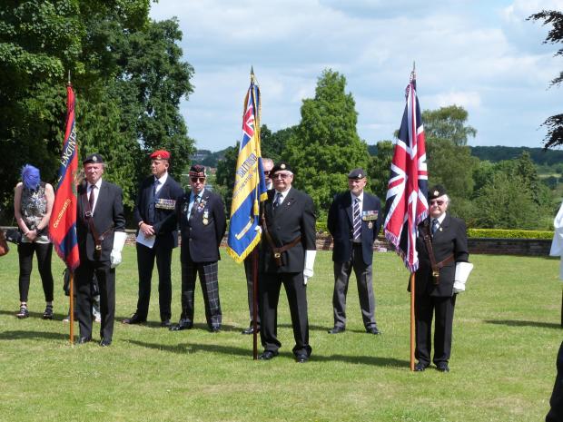 Gazette: Honoured – army veterans also played a key part of the service