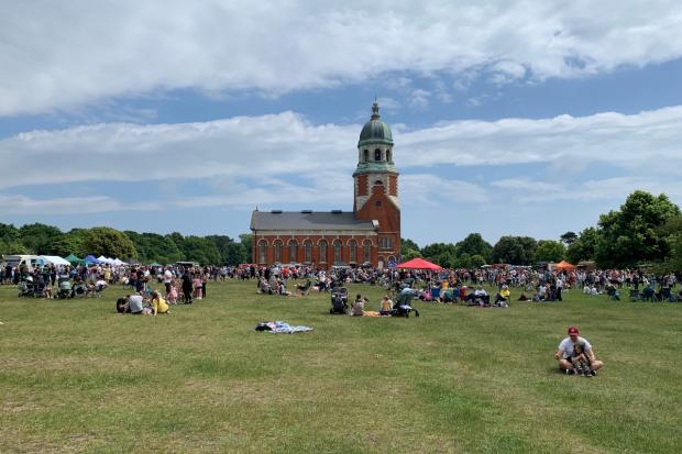 The Royal Victoria Country Park filled with nearly 8,000 food lovers