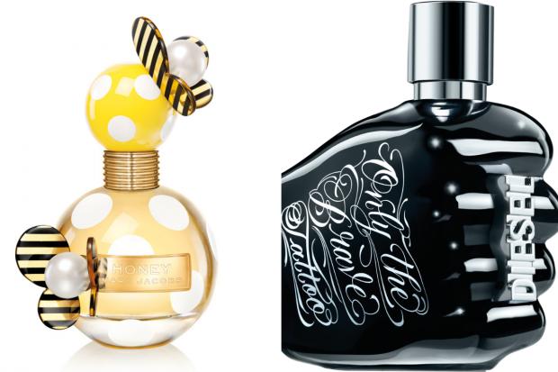 Gazette: (Left) Marc Jacobs Honey EDP and (right) Diesel Only the Brave Tattoo EDT (The Perfume Shop/Canva)