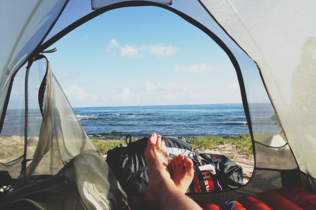 Gazette: A view from a tent. Credit: Canva