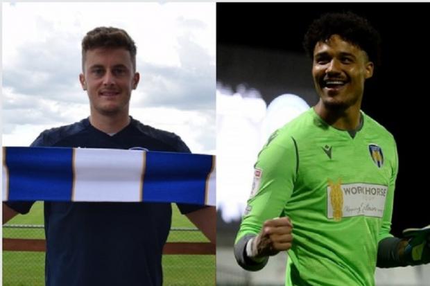 Friendly rivalry - Sam Hornby and Shamal George will battle it out to be Colchester United's first-choice goalkeeper, this season Pictures: CUFC RICHARD BLAXALL