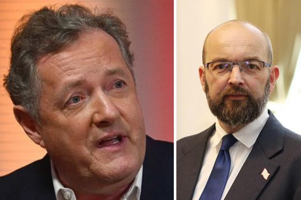 'Impertinent little twerp': Piers Morgan's put down to Southend MP in on-air row over Boris Johnson (PA)