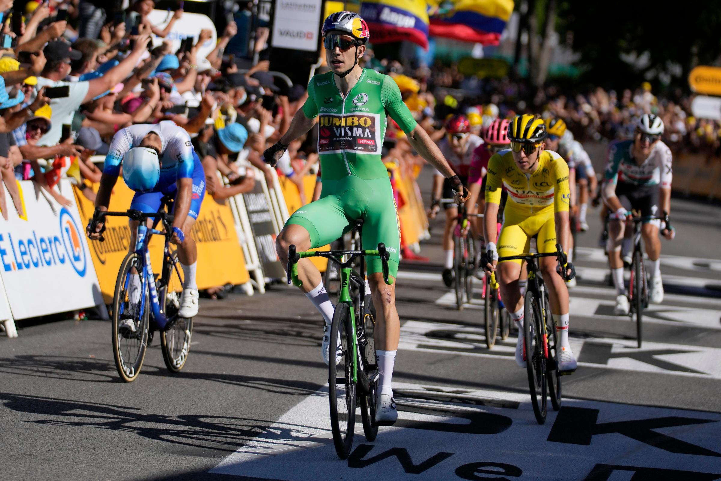 Wout Van Aert takes stage eight Tour glory as Tadej Pogacar extends lead - Vimarsana News