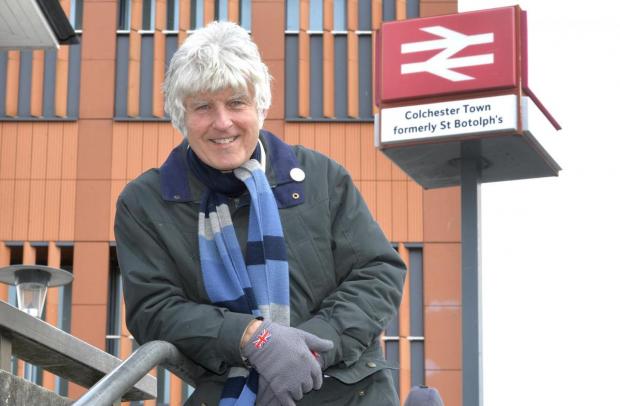 Gazette: Campaigner William Jolliffe after a successful campaign to change signage at the station