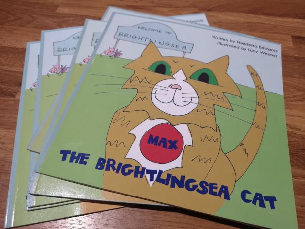 Gazette: Famous Feline - The front cover artwork for Max the Brightlingsea Cat.