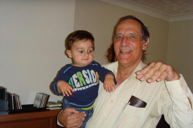 Caring - Yoram Hirshfeld in 2007 with Amnon Eden’s son Saul              Picture: Amnon Eden/PA