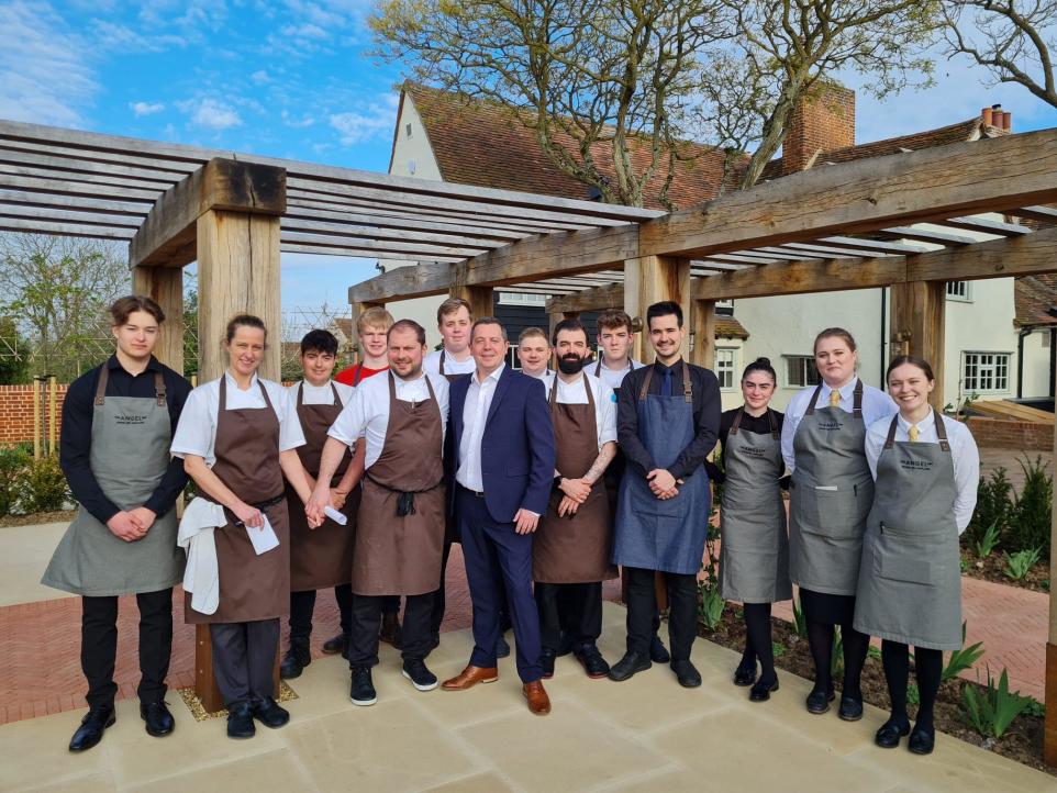 The Angel Inn, Stoke by Nayland, crowned hotel of the year