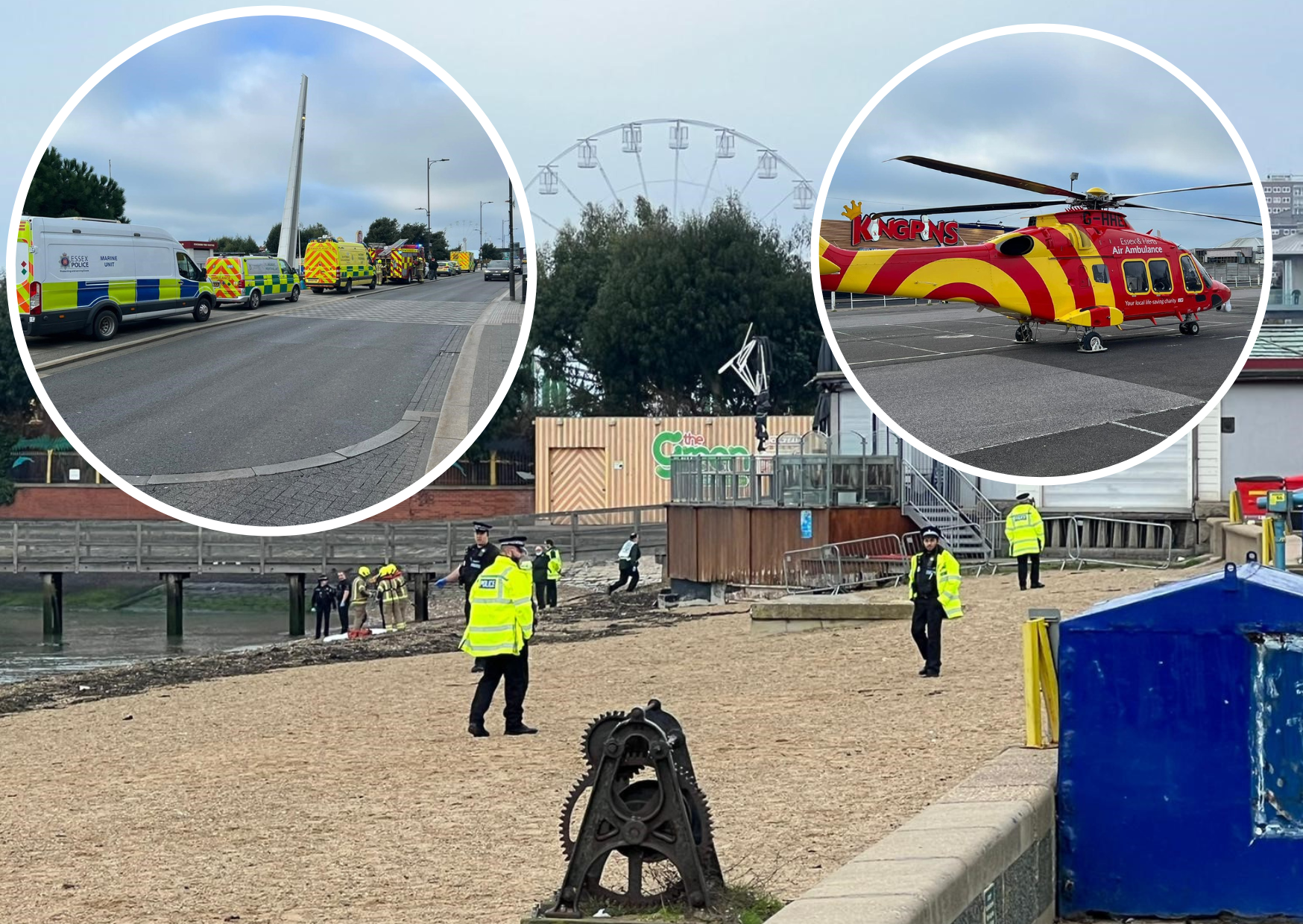 Essex seafront sees man found dead after welfare concerns raised