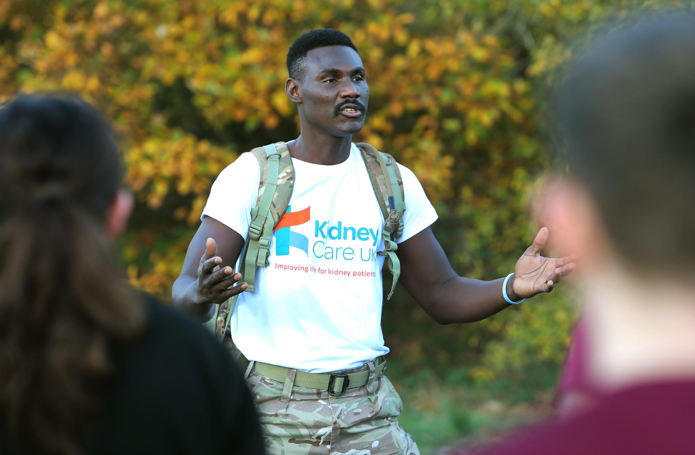 Colchester soldier raises hundreds for Kidney Care UK