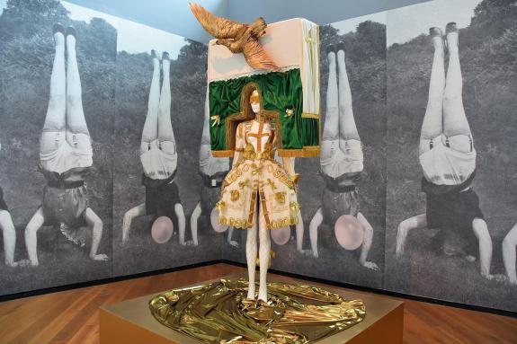 Gazette: Upside down - a range of artists have worked on the display Gazette: Upside down - a range of artists have worked on the display