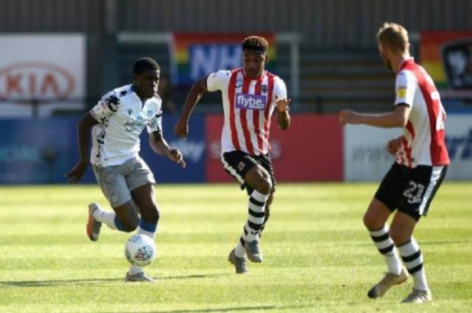 Colchester United took on Exeter City in League Two play-offs in 2020