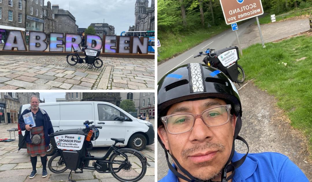 Colchester fundraiser reaches Scotland after 500 mile bike journey