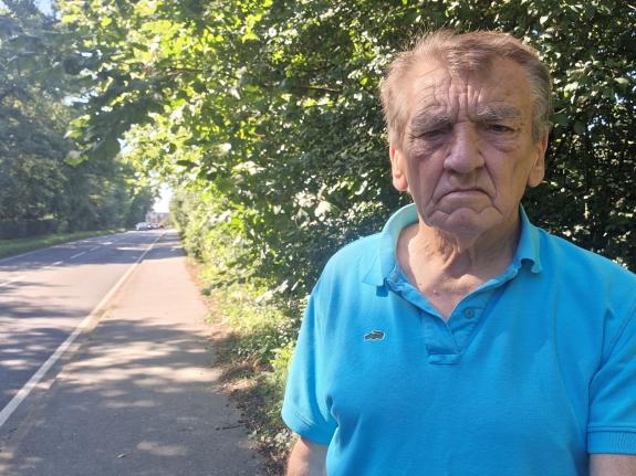 Gazette: Councillor - Dave Harris in one of the problem areas Gazette: Councillor - Dave Harris in one of the problem areas