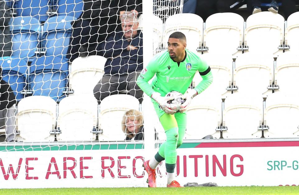 Colchester Utd goalkeeper Owen Goodman misses defeat at home to Barrow due to ankle injury 