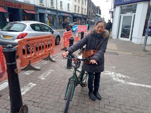 Gazette: Positive – Bee Sawyer welcomed the new cycle lane Gazette: Positive – Bee Sawyer welcomed the new cycle lane