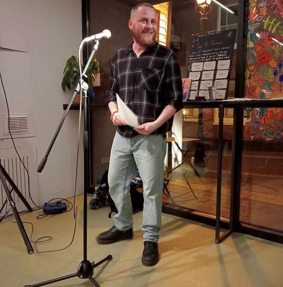 Gazette: Wordsmith - Ricci Read of Poetry at Events Image: Billie Vasquez-Walters Gazette: Wordsmith - Ricci Read of Poetry at Events Image: Billie Vasquez-Walters