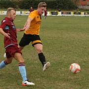 Stanway Rovers striker Jamie Shaw, who grabbed his side's winner against Newmarket
