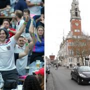 WATCH: England fans celebrate in Colchester High Street (a picture of Boxpark Croydon and Colchester High Street)