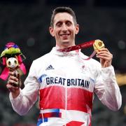 Top man - Jonathan Broom-Edwards, pictured at the Tokyo 2020 Paralympic Games, won gold at the World Para Athletics Championships in Paris